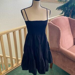 Steve Madden Black Ruffle Dress